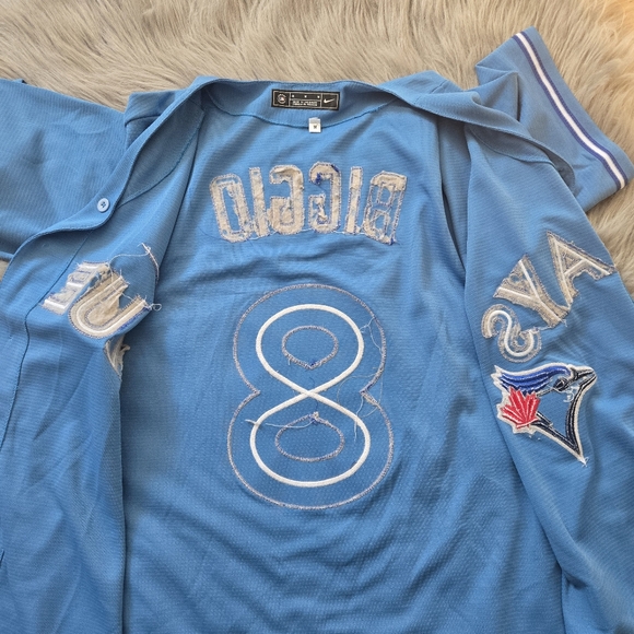 Nike Toronto Blue jays Cavan Biggio Light Blue Jersey #8 MLB - Picture 12 of 12